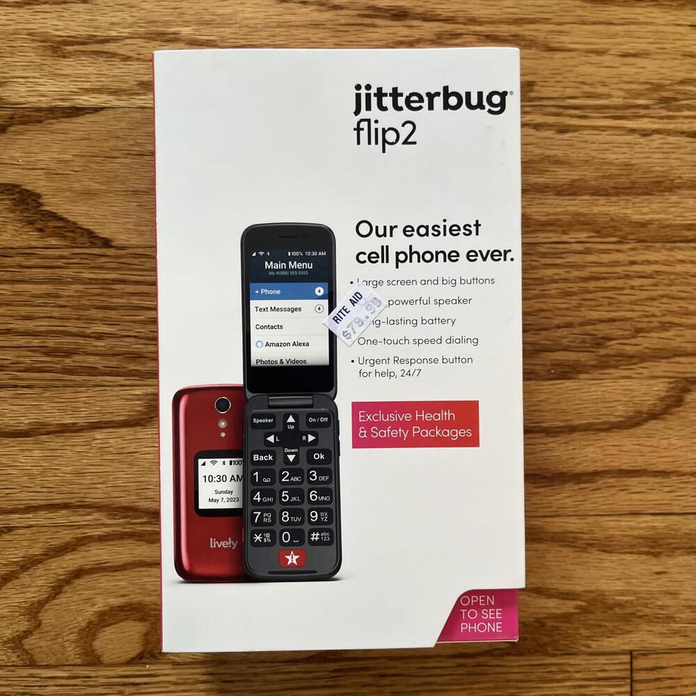 Jitterbug Flip2 Cell Phone for Seniors - Graphite